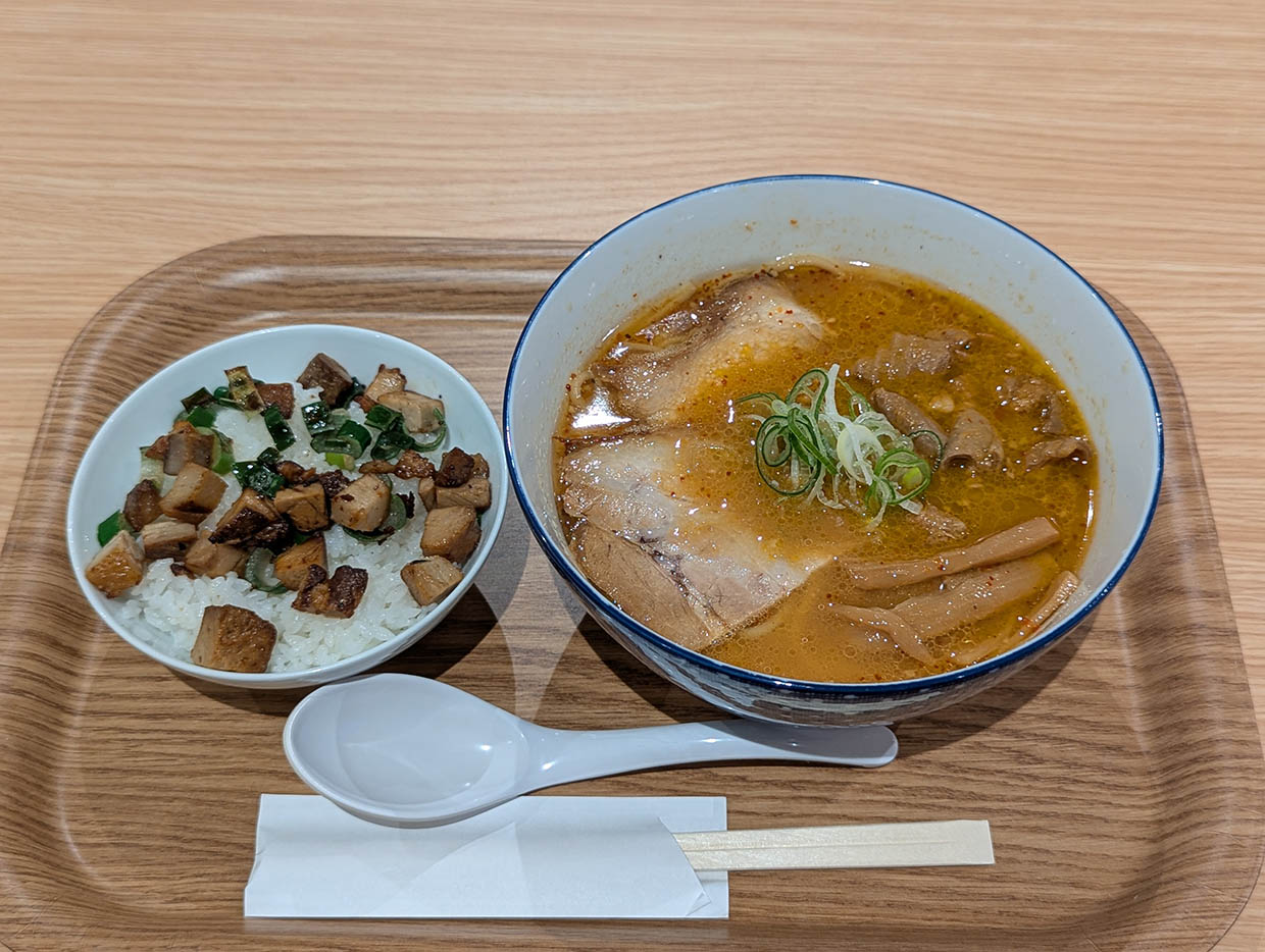 道の駅おとふけ　Fujiのラーメン