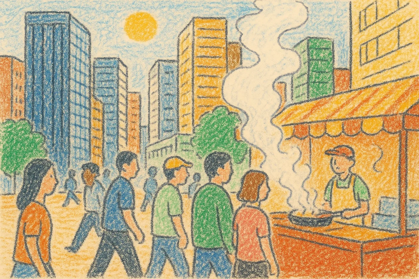 梅田ランチの風景