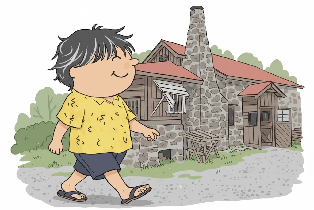 北の国からのロケ地　石の家